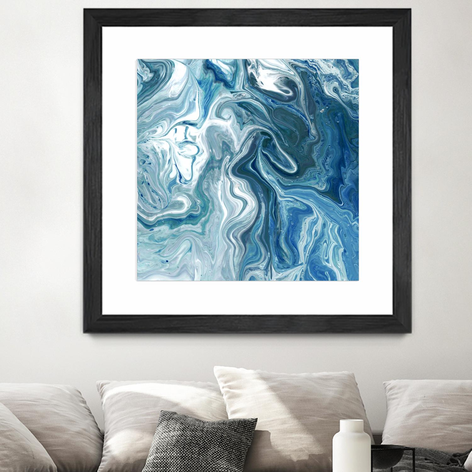 Indigo Minerals II by Jarman Fagalde on GIANT ART - blue abstract