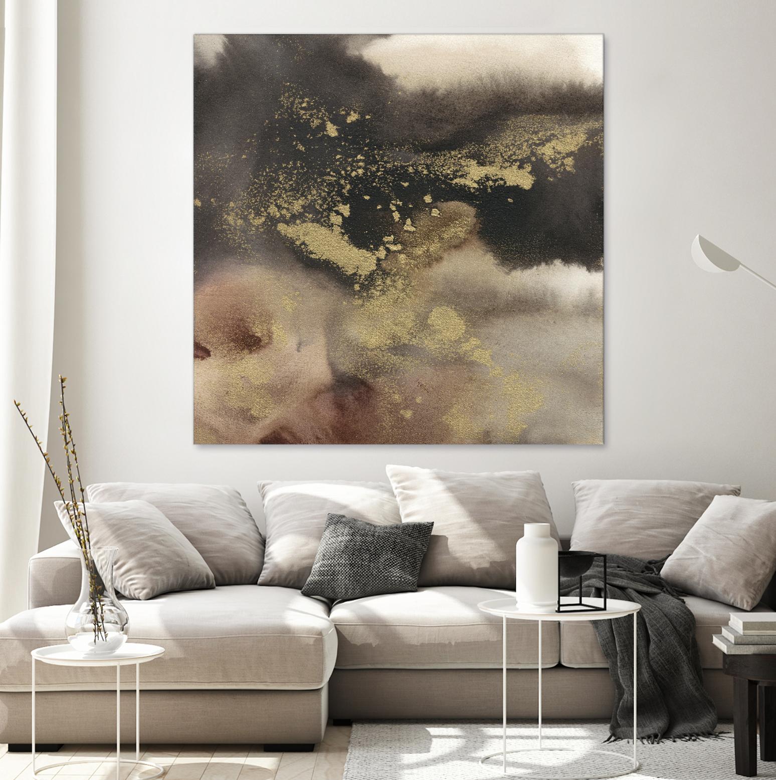 Mountain Seasons I by Joyce Combs on GIANT ART - brown abstract