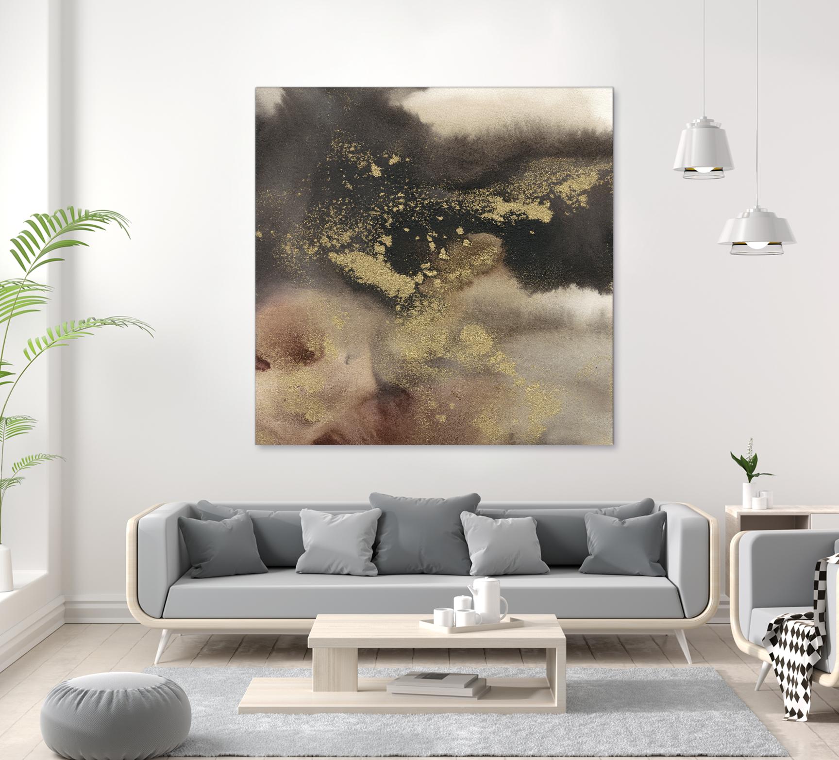 Mountain Seasons I by Joyce Combs on GIANT ART - brown abstract