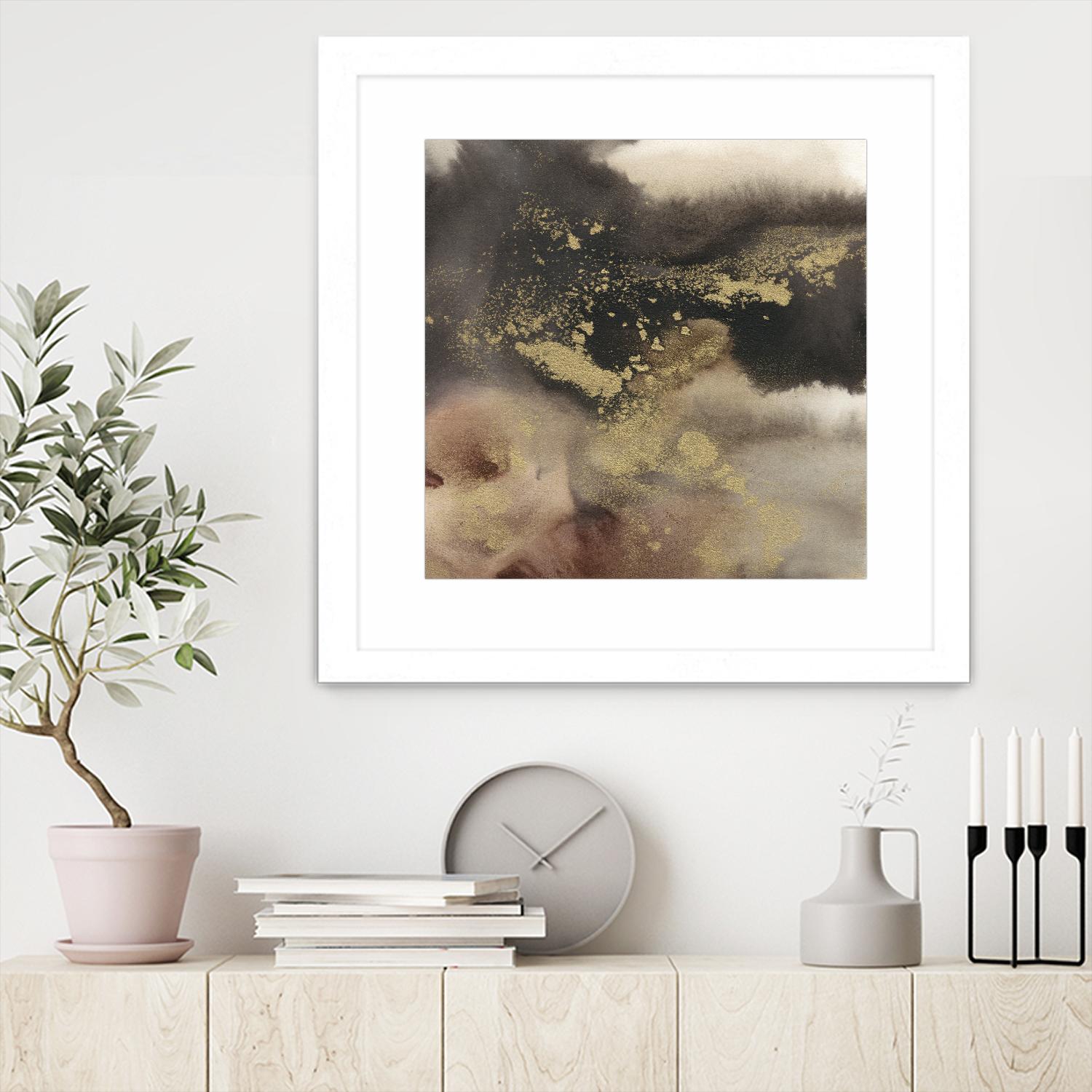 Mountain Seasons I by Joyce Combs on GIANT ART - brown abstract