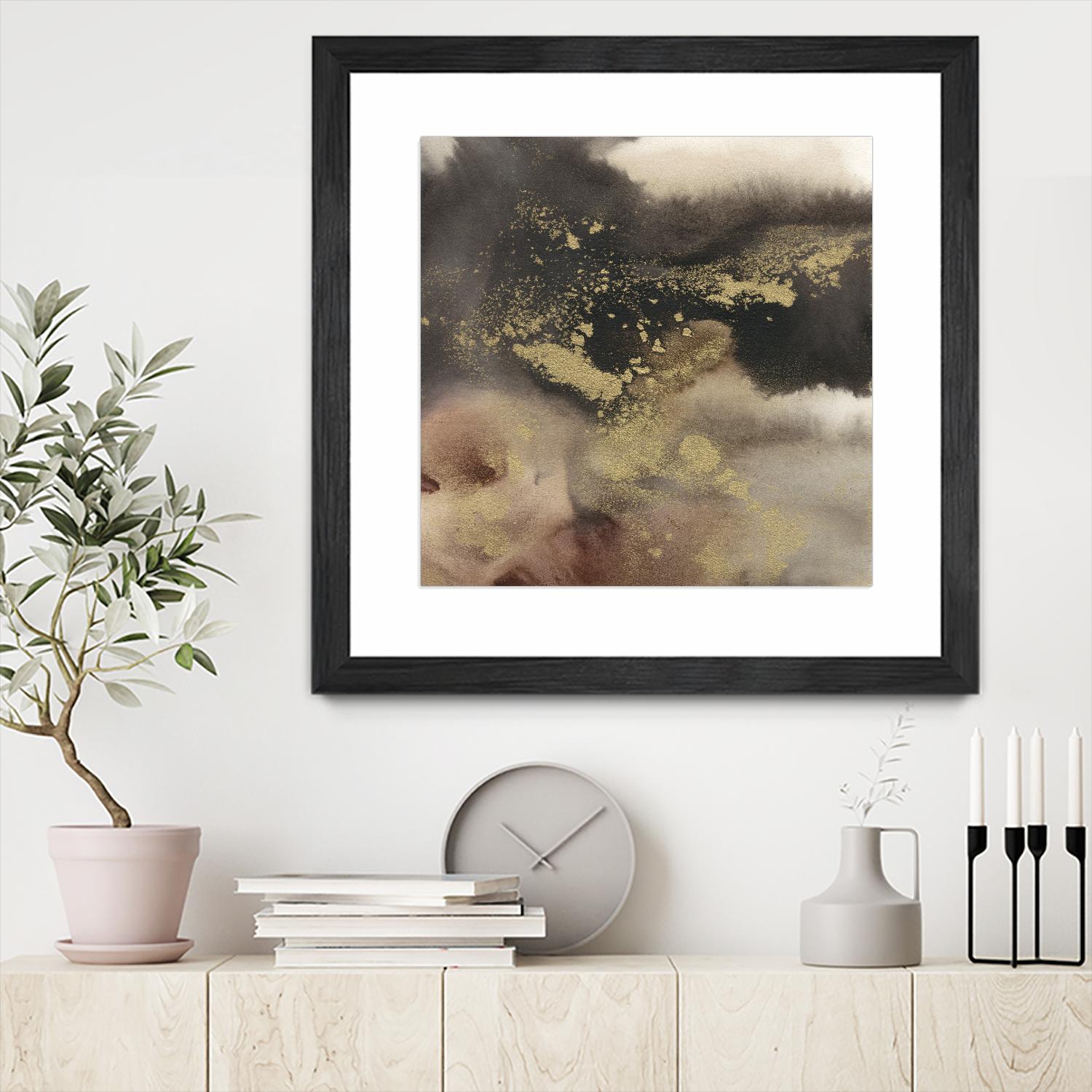 Mountain Seasons I by Joyce Combs on GIANT ART - brown abstract