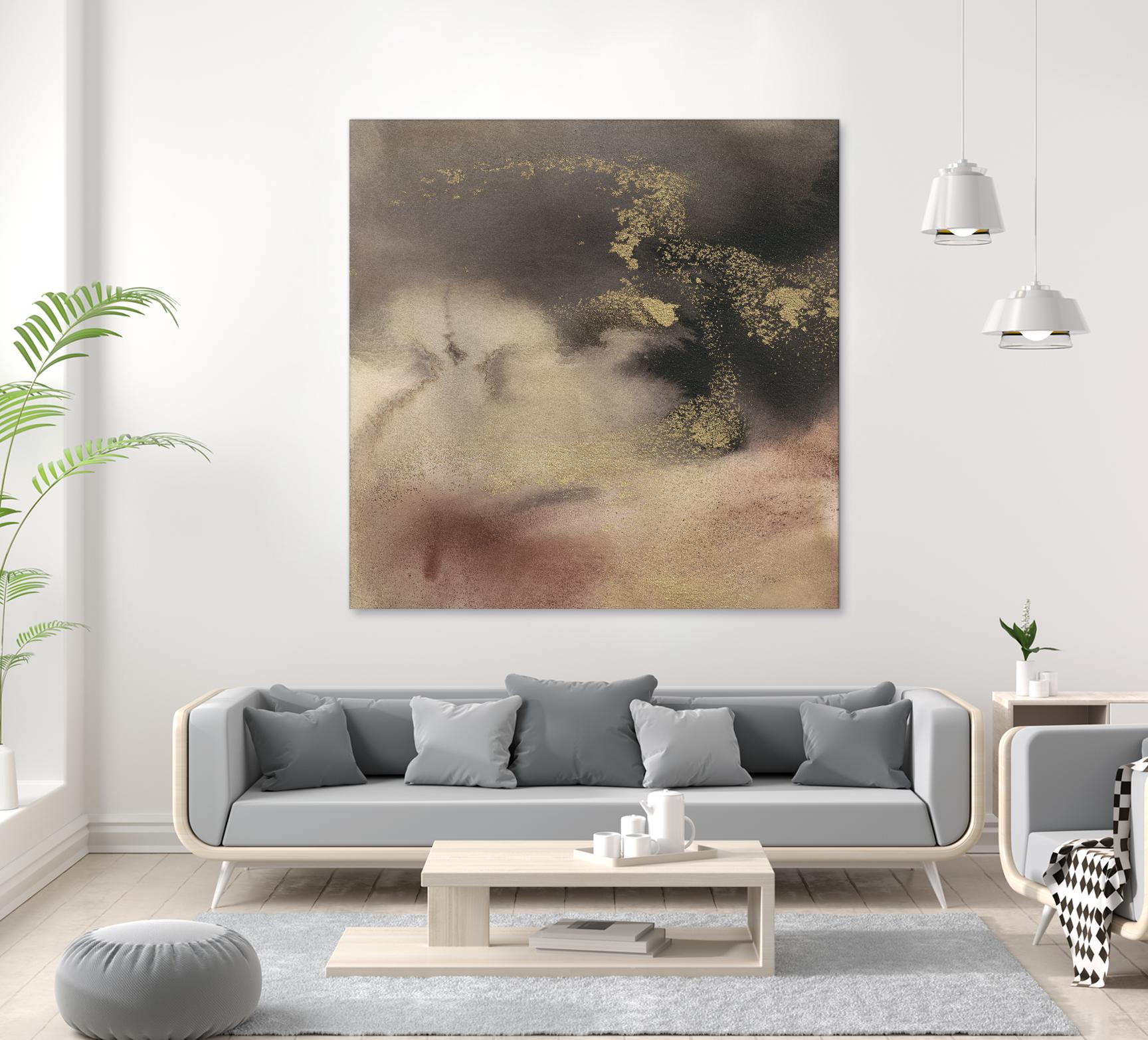 Mountain Seasons II by Joyce Combs on GIANT ART - brown abstract