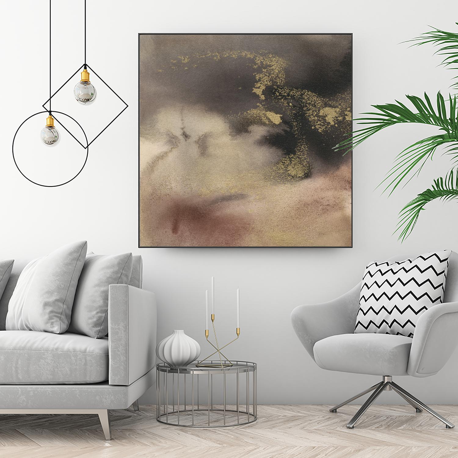 Mountain Seasons II by Joyce Combs on GIANT ART - brown abstract