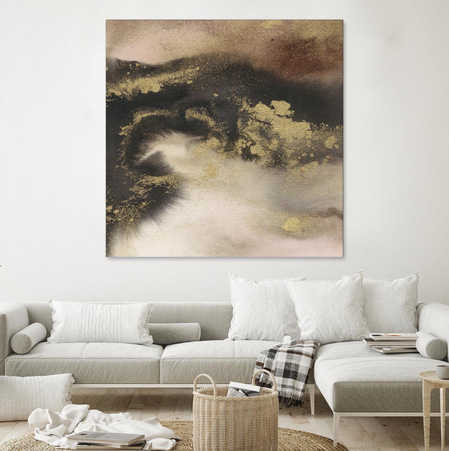 Mountain Seasons III by Joyce Combs on GIANT ART - brown abstract