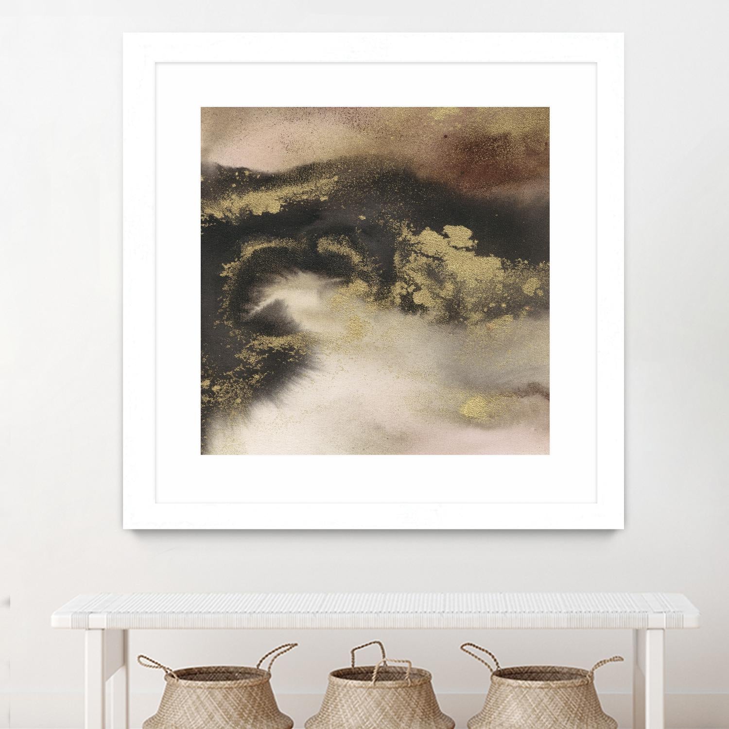 Mountain Seasons III by Joyce Combs on GIANT ART - brown abstract