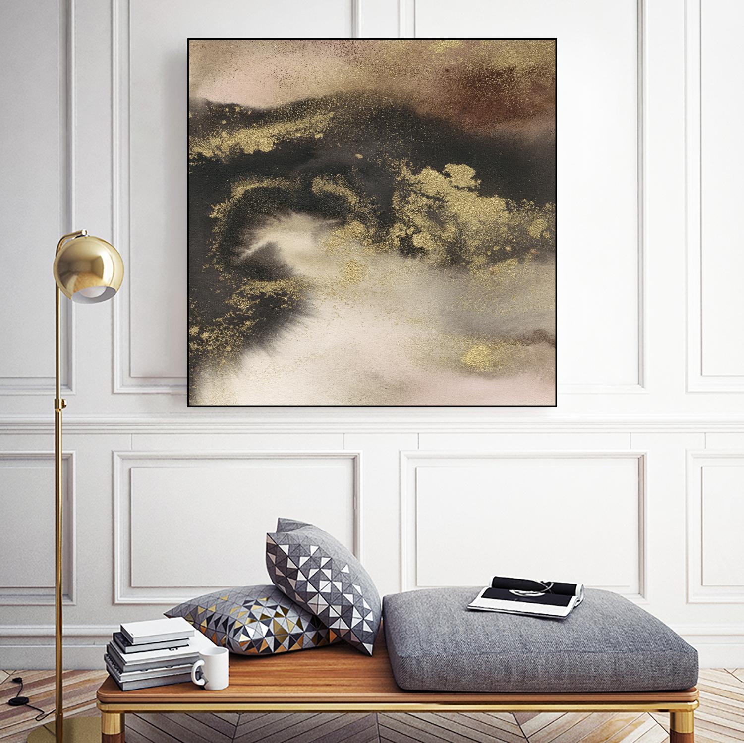 Mountain Seasons III by Joyce Combs on GIANT ART - brown abstract