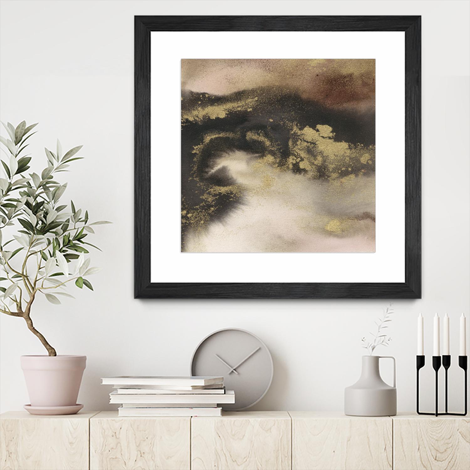 Mountain Seasons III by Joyce Combs on GIANT ART - brown abstract