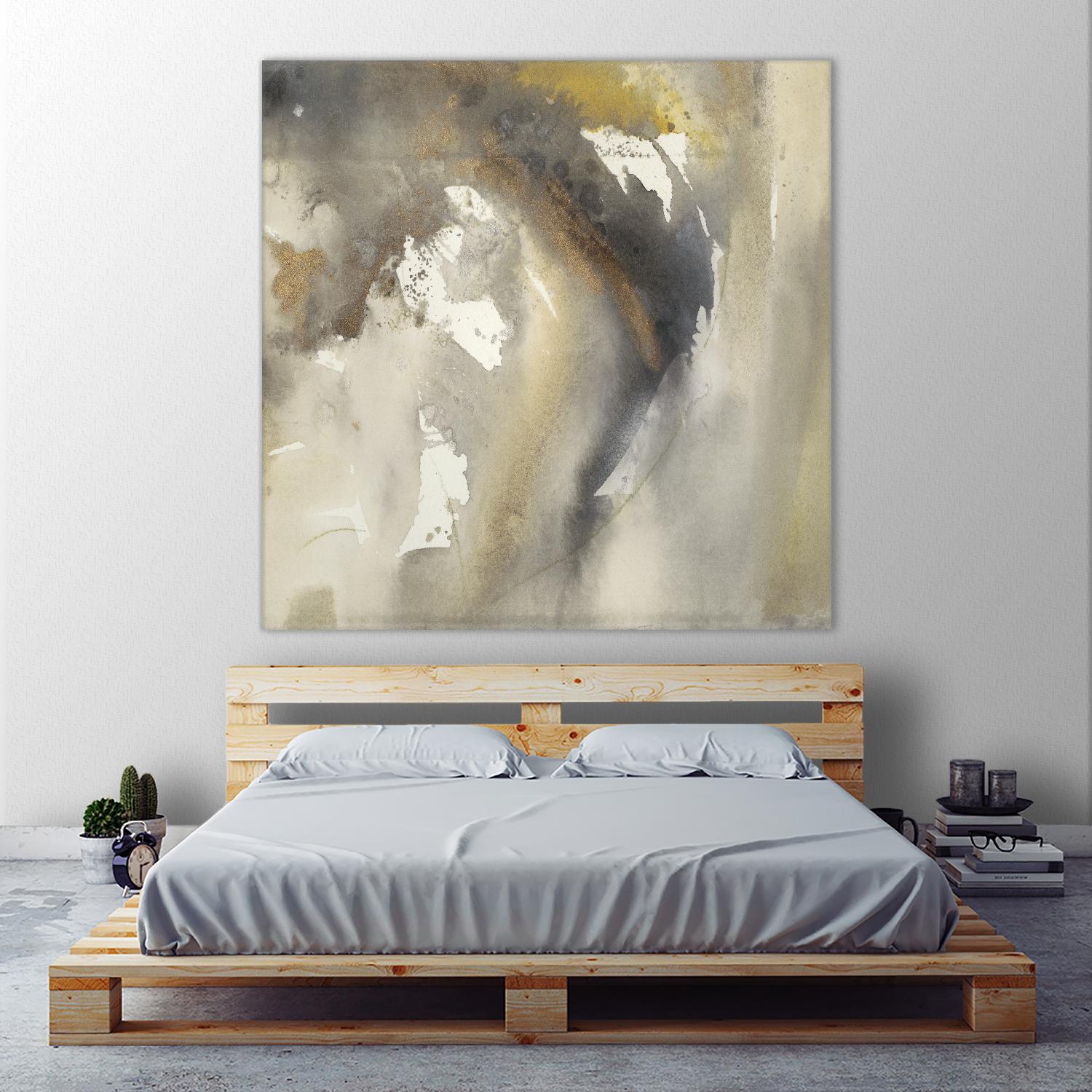 Waves in Motion I by Joyce Combs on GIANT ART - brown abstract