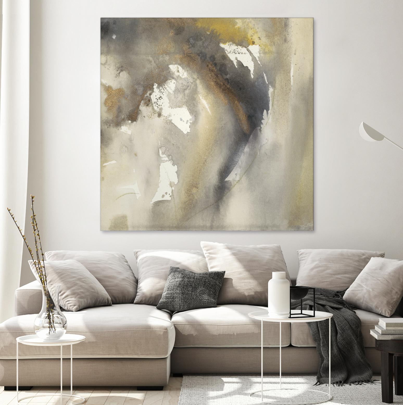 Waves in Motion I by Joyce Combs on GIANT ART - brown abstract