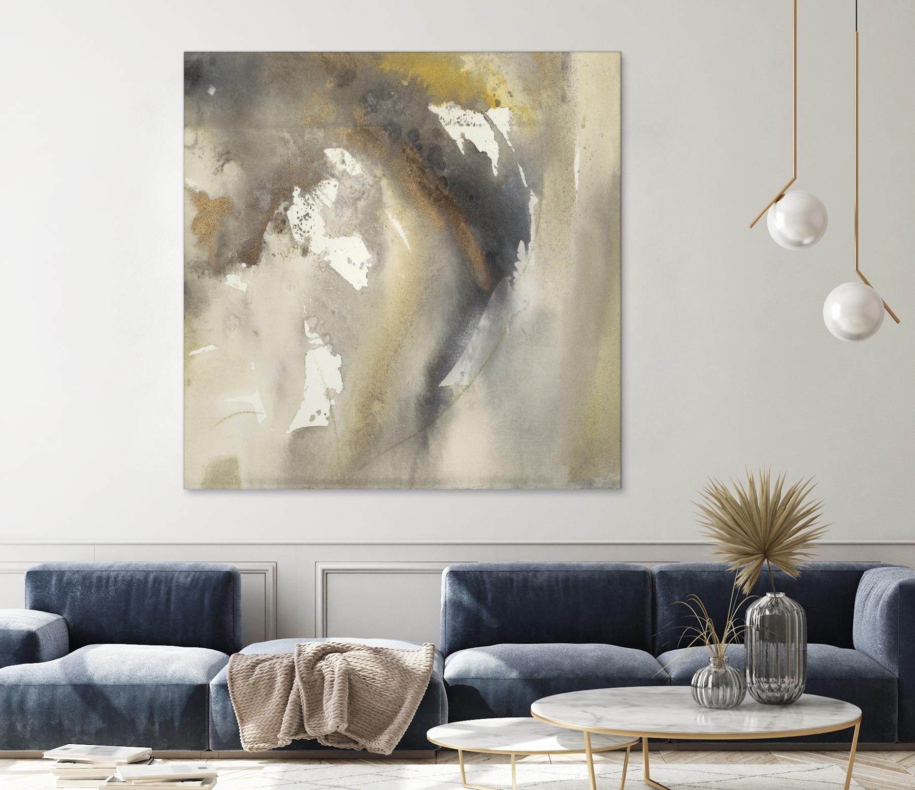 Waves in Motion I by Joyce Combs on GIANT ART - brown abstract