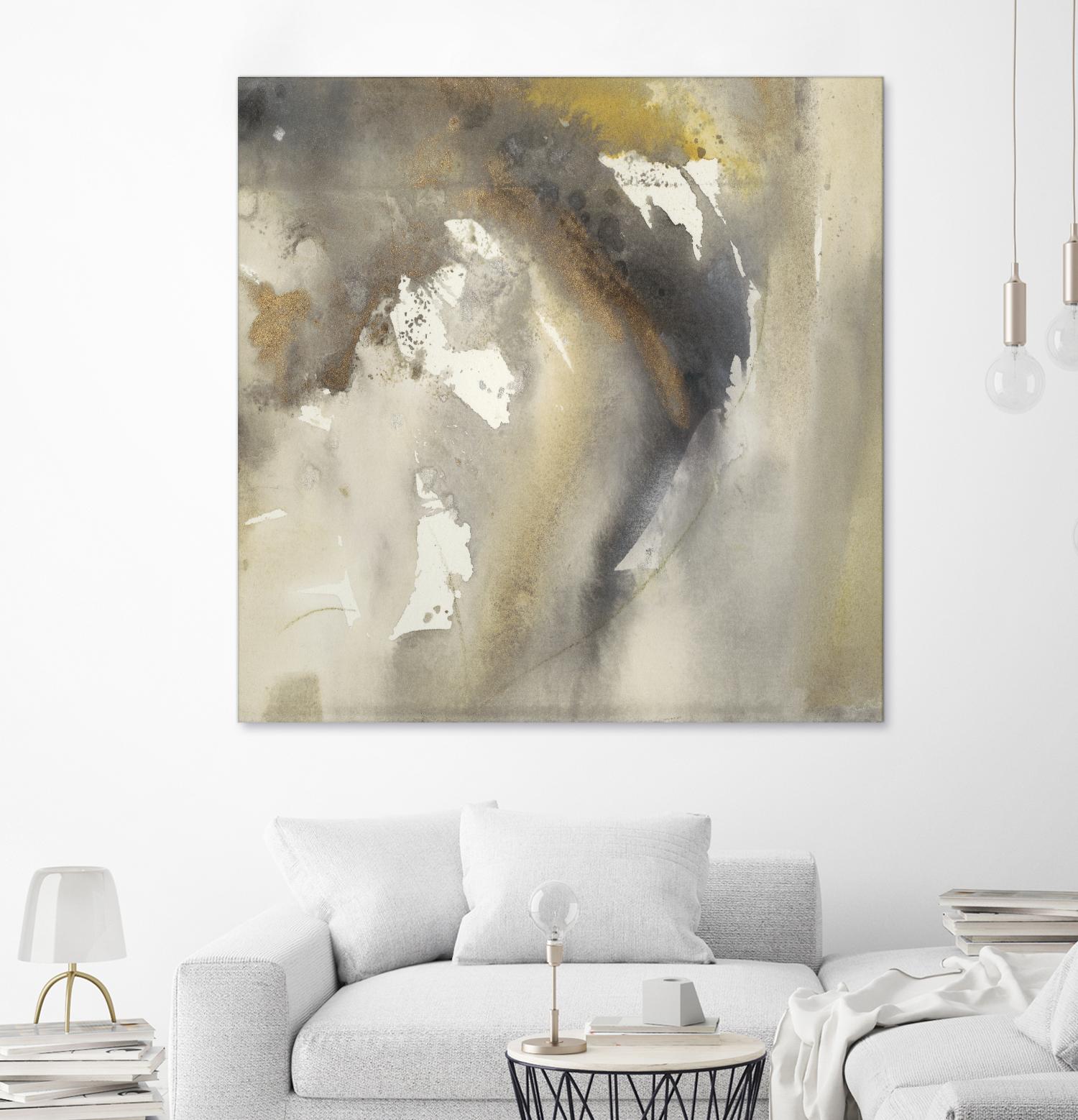 Waves in Motion I by Joyce Combs on GIANT ART - brown abstract