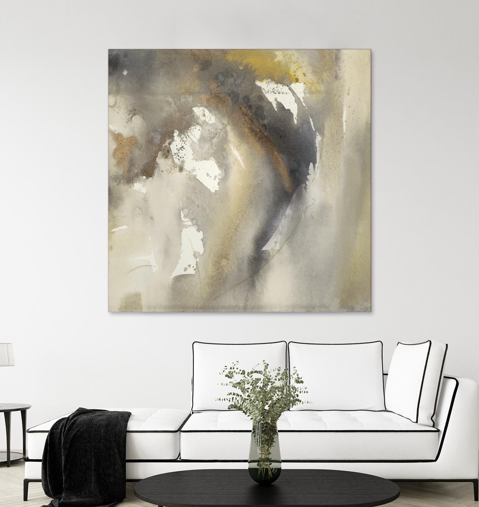 Waves in Motion I by Joyce Combs on GIANT ART - brown abstract