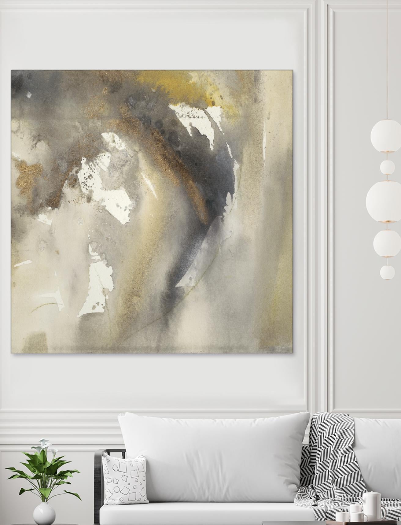 Waves in Motion I by Joyce Combs on GIANT ART - brown abstract