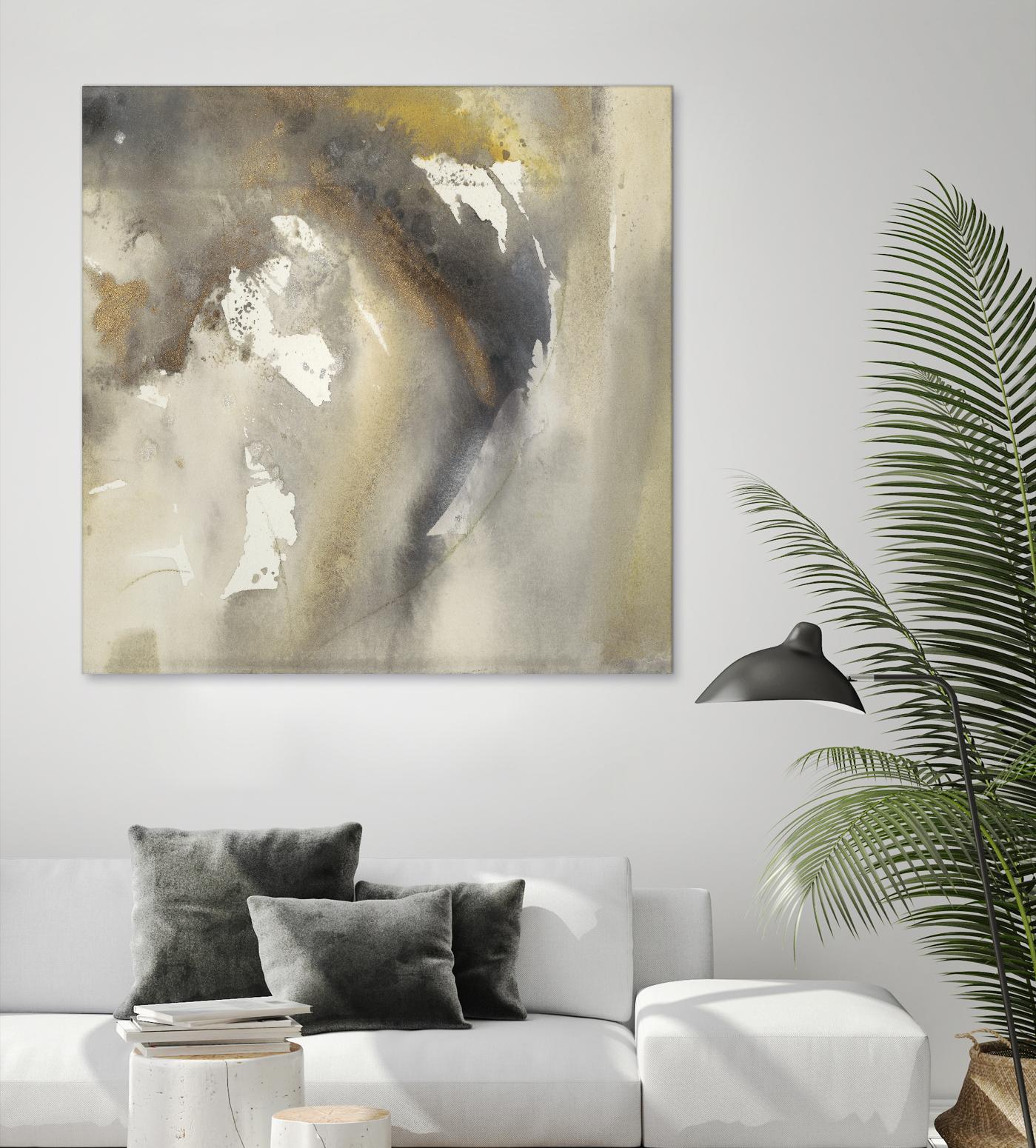 Waves in Motion I by Joyce Combs on GIANT ART - brown abstract