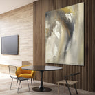 Waves in Motion I by Joyce Combs on GIANT ART - brown abstract