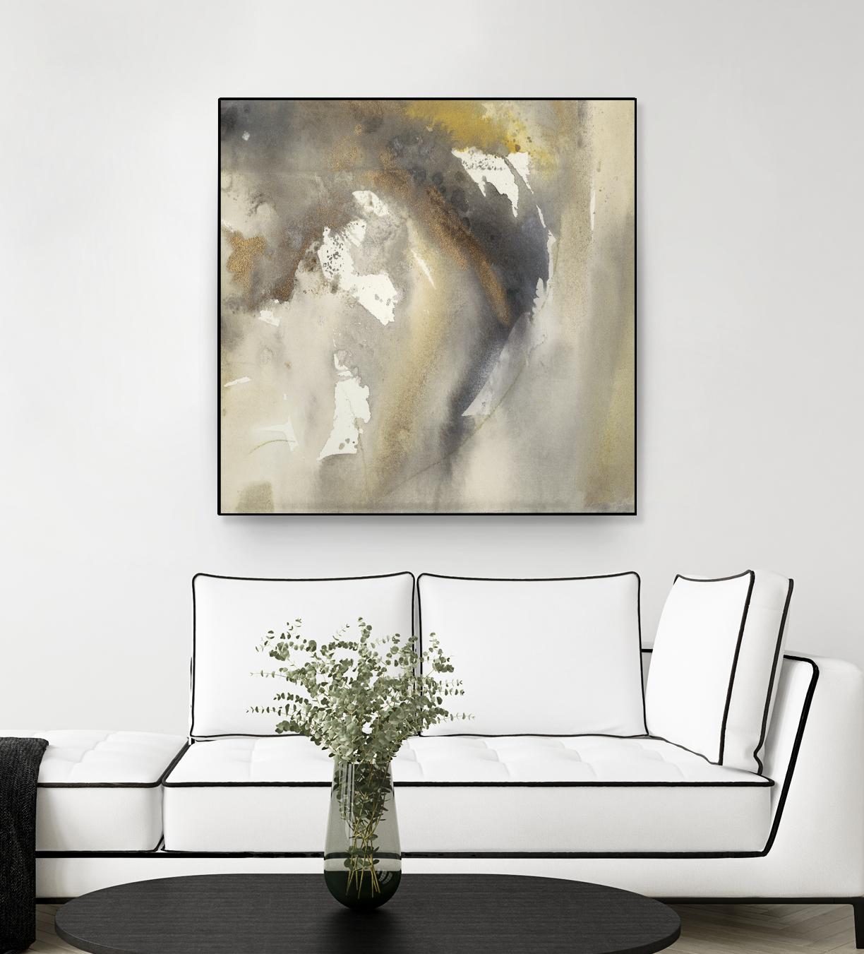 Waves in Motion I by Joyce Combs on GIANT ART - brown abstract