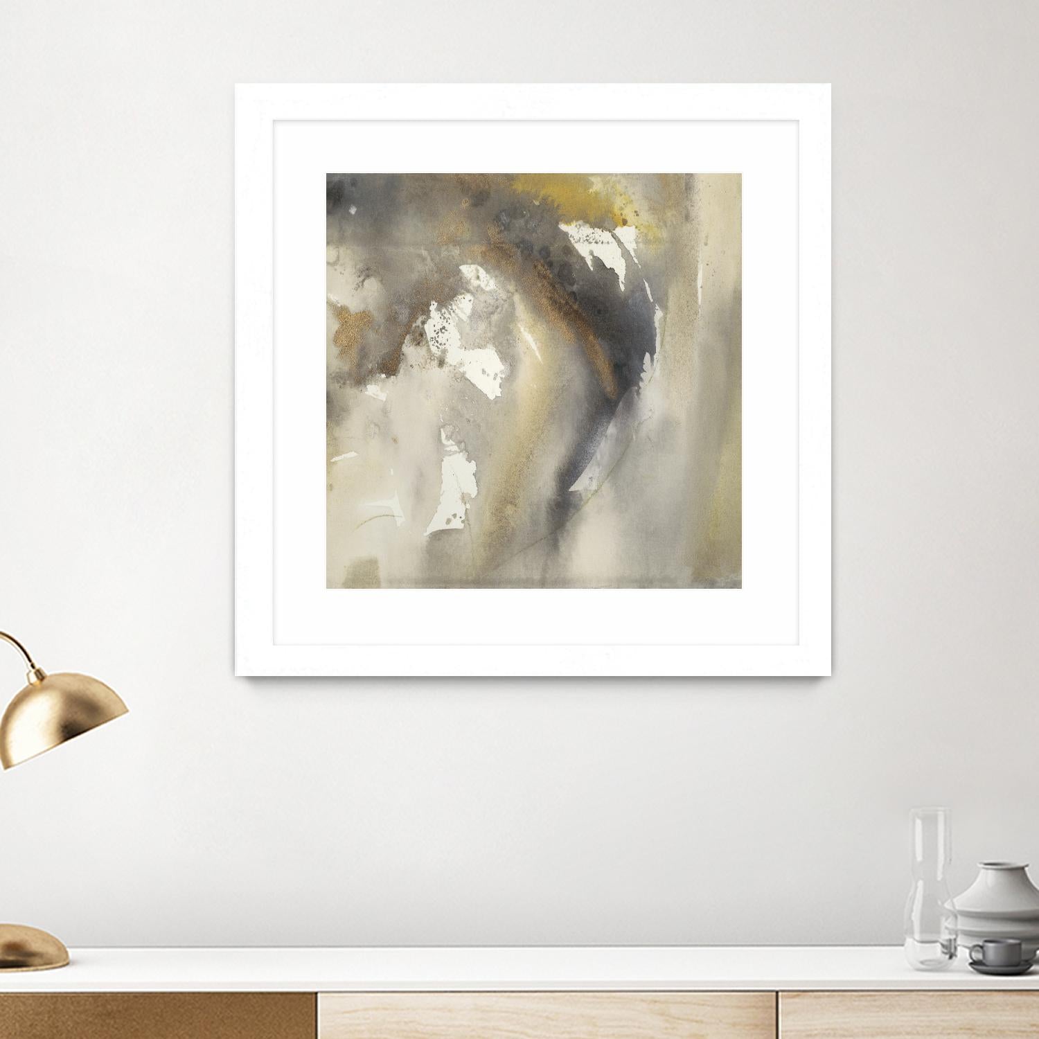 Waves in Motion I by Joyce Combs on GIANT ART - brown abstract