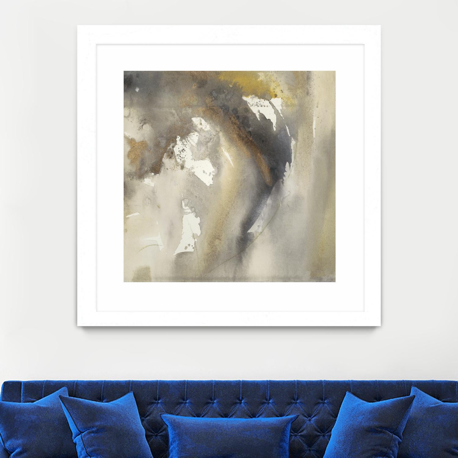 Waves in Motion I by Joyce Combs on GIANT ART - brown abstract