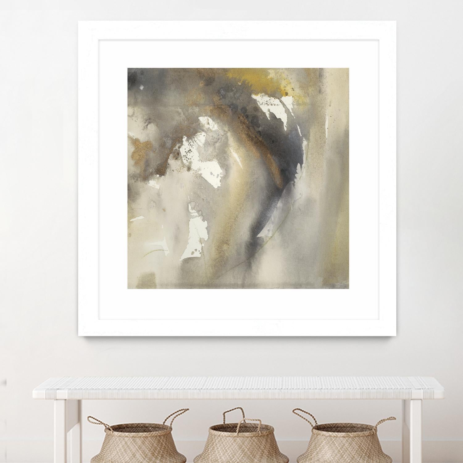 Waves in Motion I by Joyce Combs on GIANT ART - brown abstract