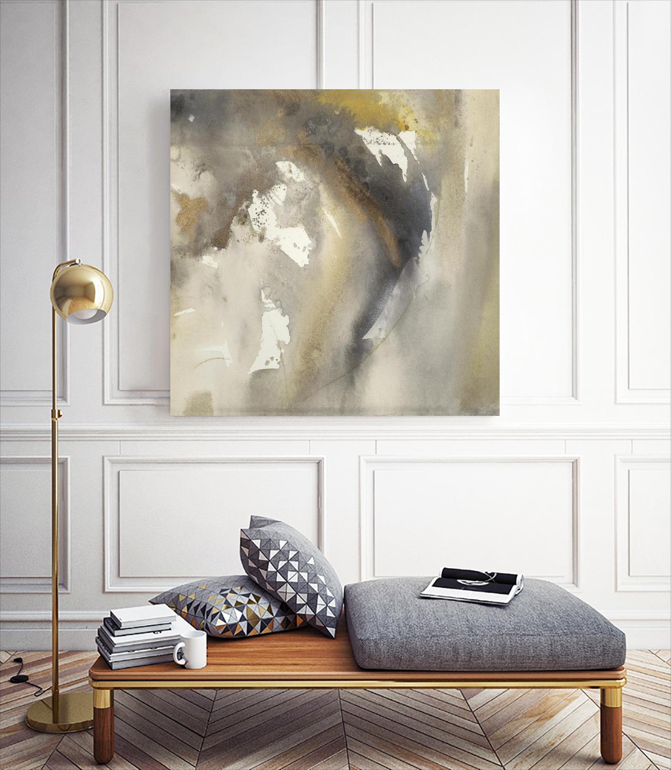 Waves in Motion I by Joyce Combs on GIANT ART - brown abstract