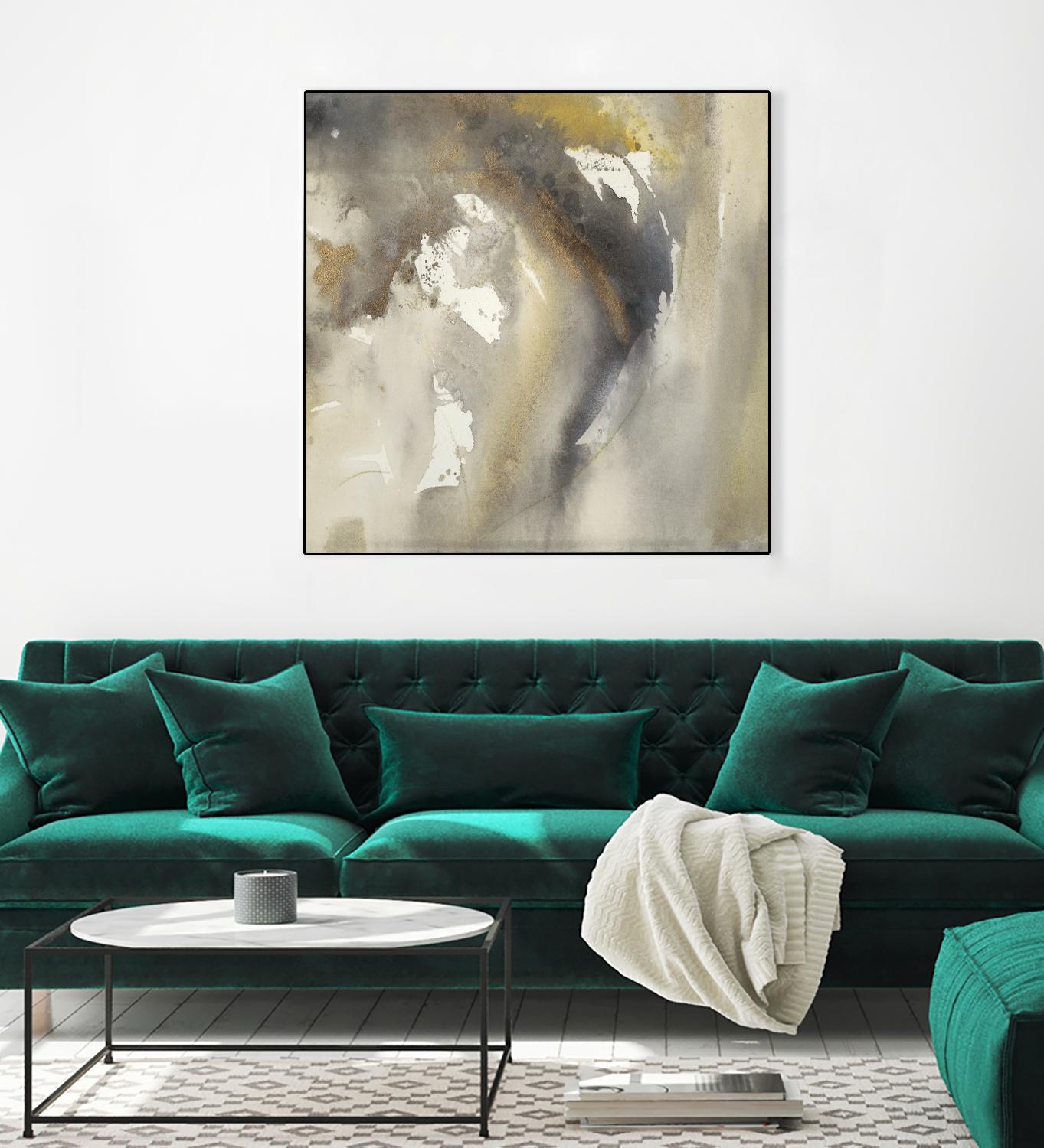 Waves in Motion I by Joyce Combs on GIANT ART - brown abstract