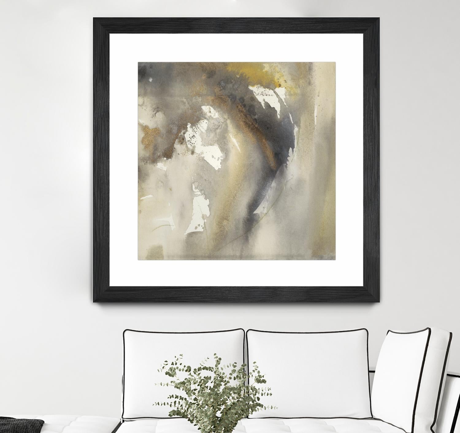 Waves in Motion I by Joyce Combs on GIANT ART - brown abstract