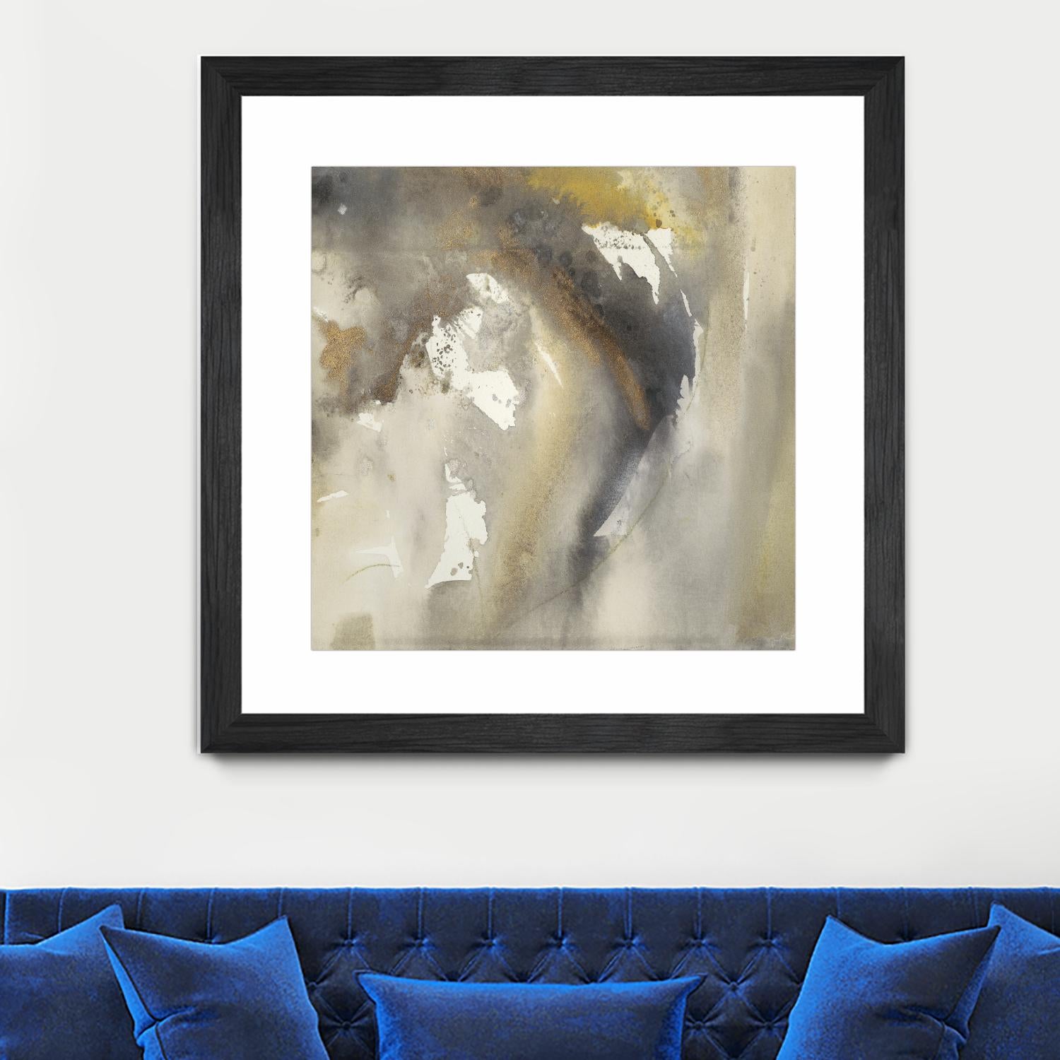 Waves in Motion I by Joyce Combs on GIANT ART - brown abstract