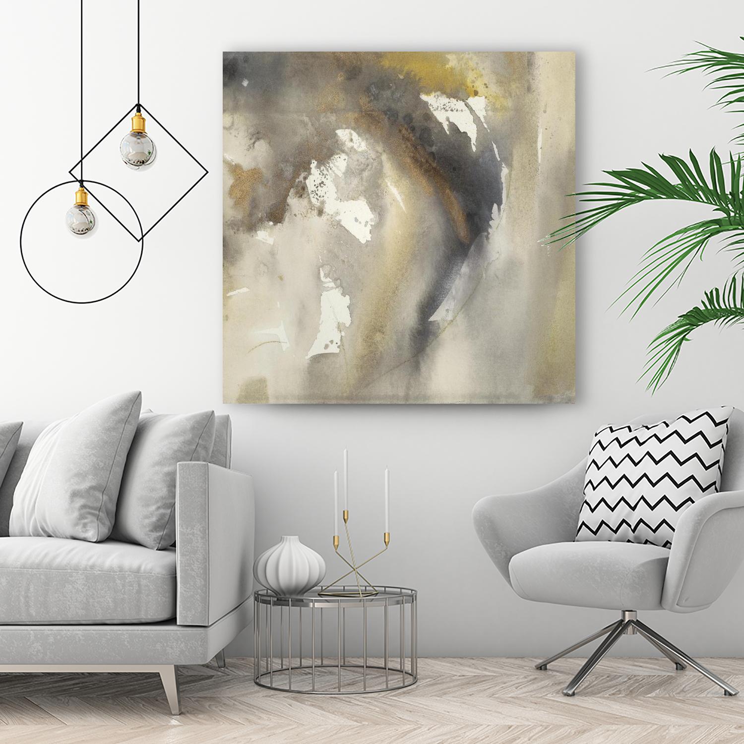 Waves in Motion I by Joyce Combs on GIANT ART - brown abstract