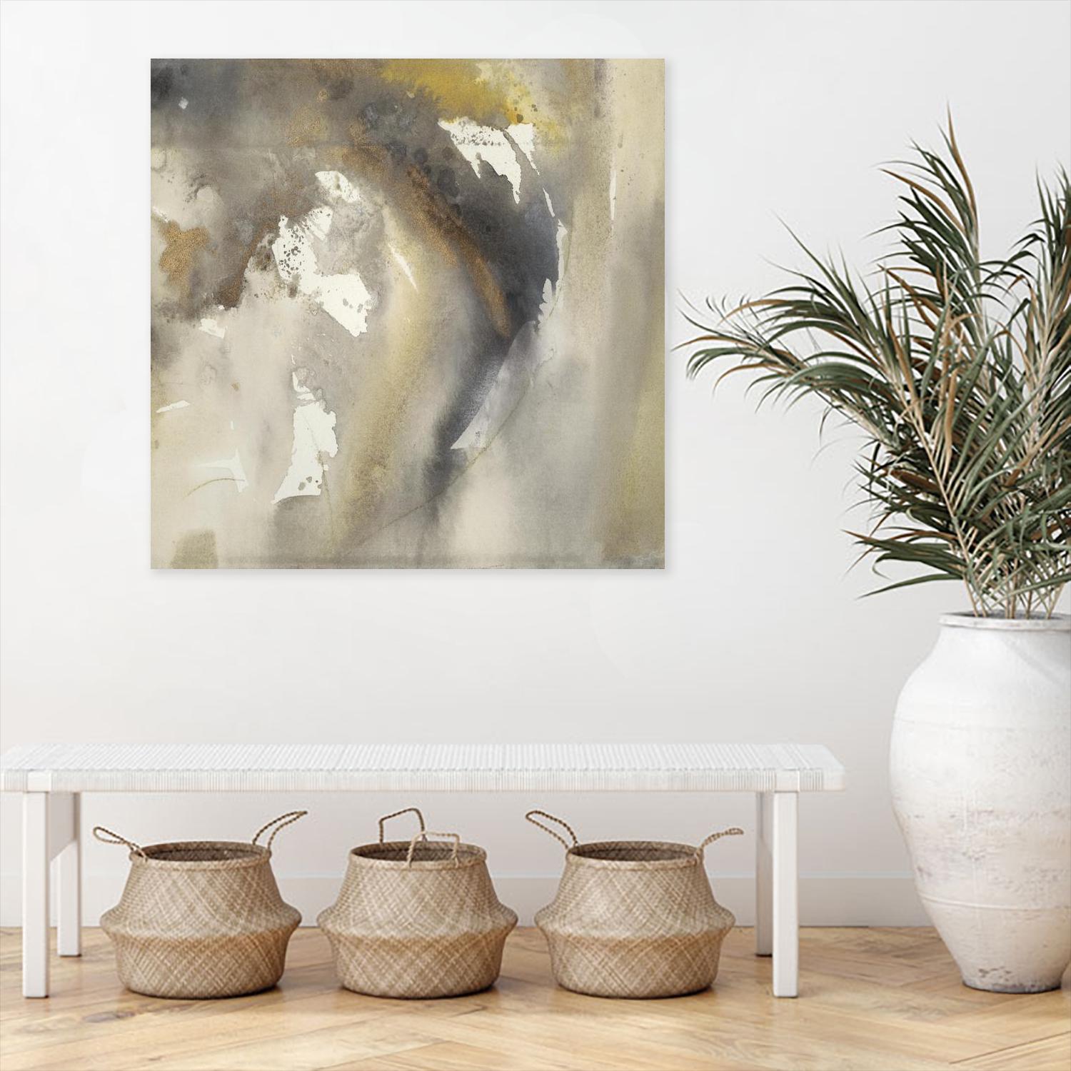 Waves in Motion I by Joyce Combs on GIANT ART - brown abstract