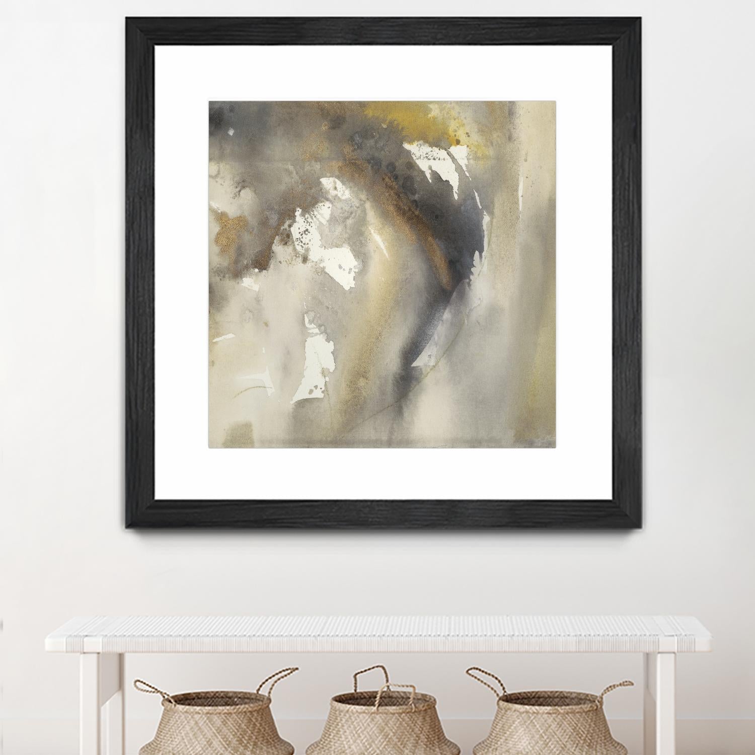 Waves in Motion I by Joyce Combs on GIANT ART - brown abstract