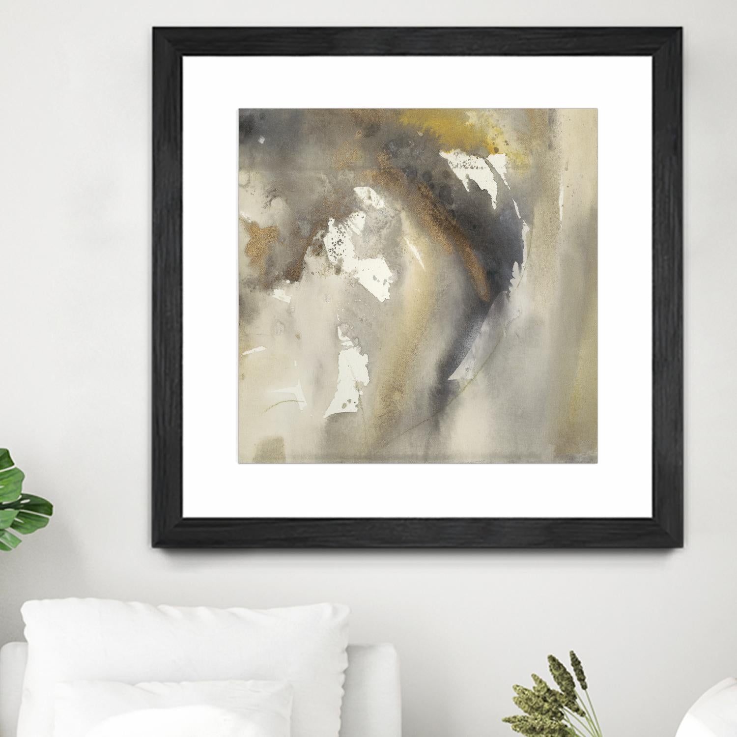 Waves in Motion I by Joyce Combs on GIANT ART - brown abstract