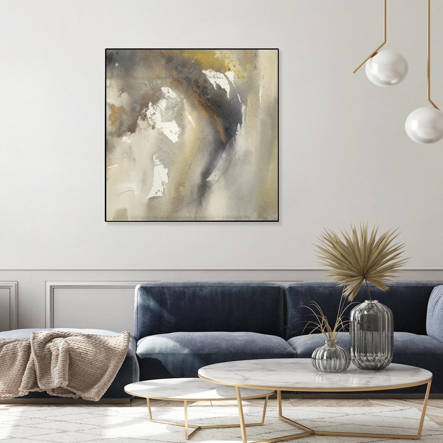 Waves in Motion I by Joyce Combs on GIANT ART - brown abstract