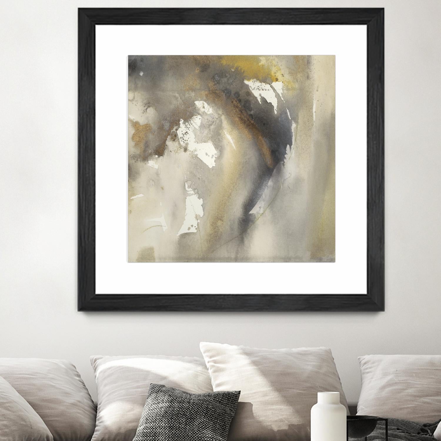 Waves in Motion I by Joyce Combs on GIANT ART - brown abstract