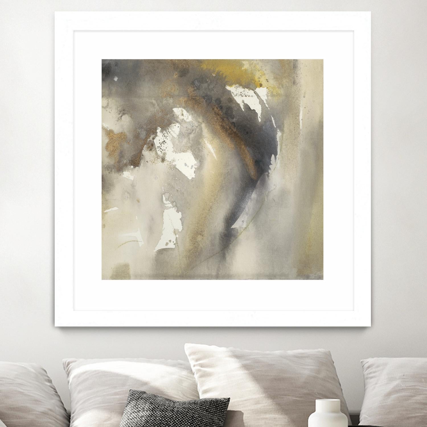 Waves in Motion I by Joyce Combs on GIANT ART - brown abstract