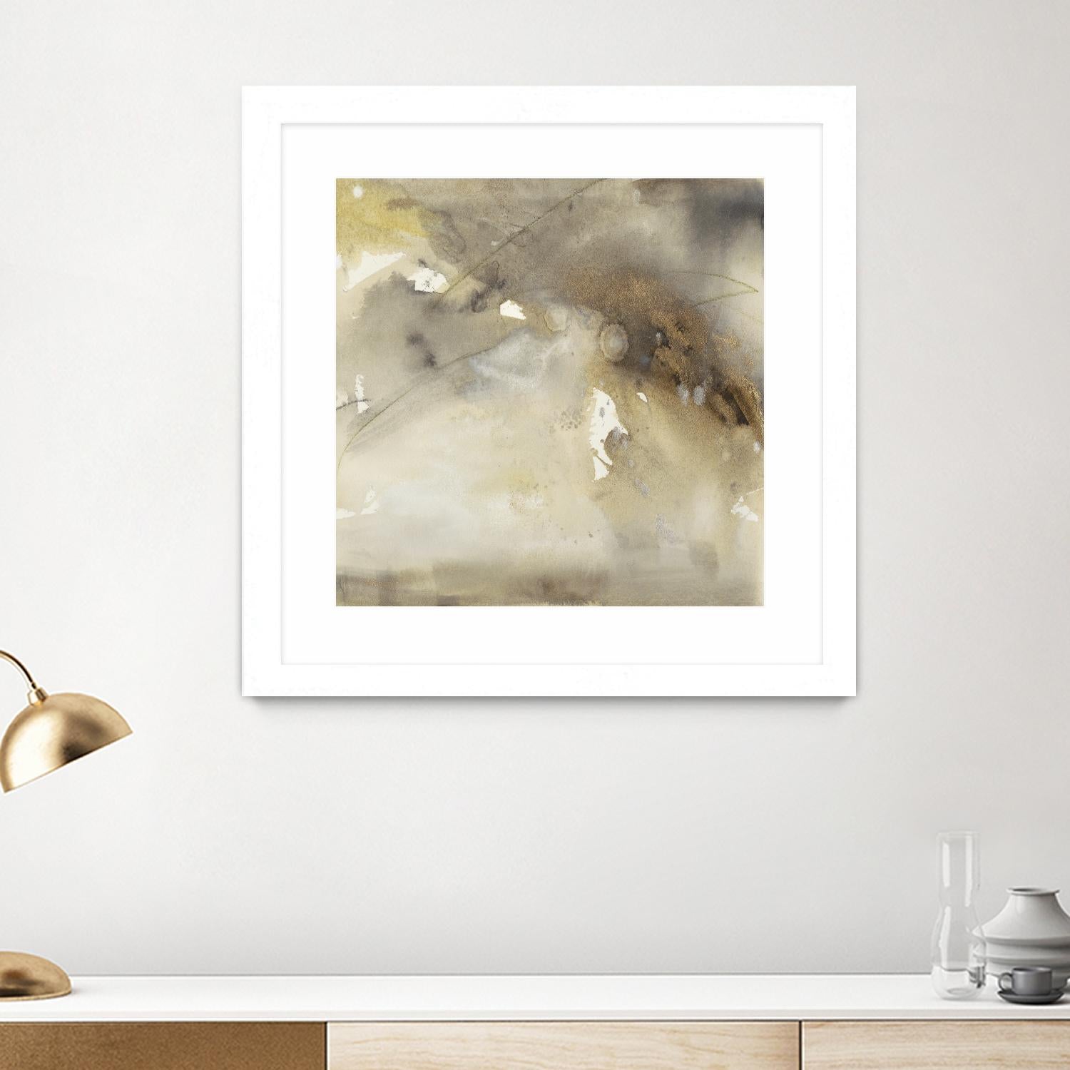 Waves in Motion II by Joyce Combs on GIANT ART - brown abstract