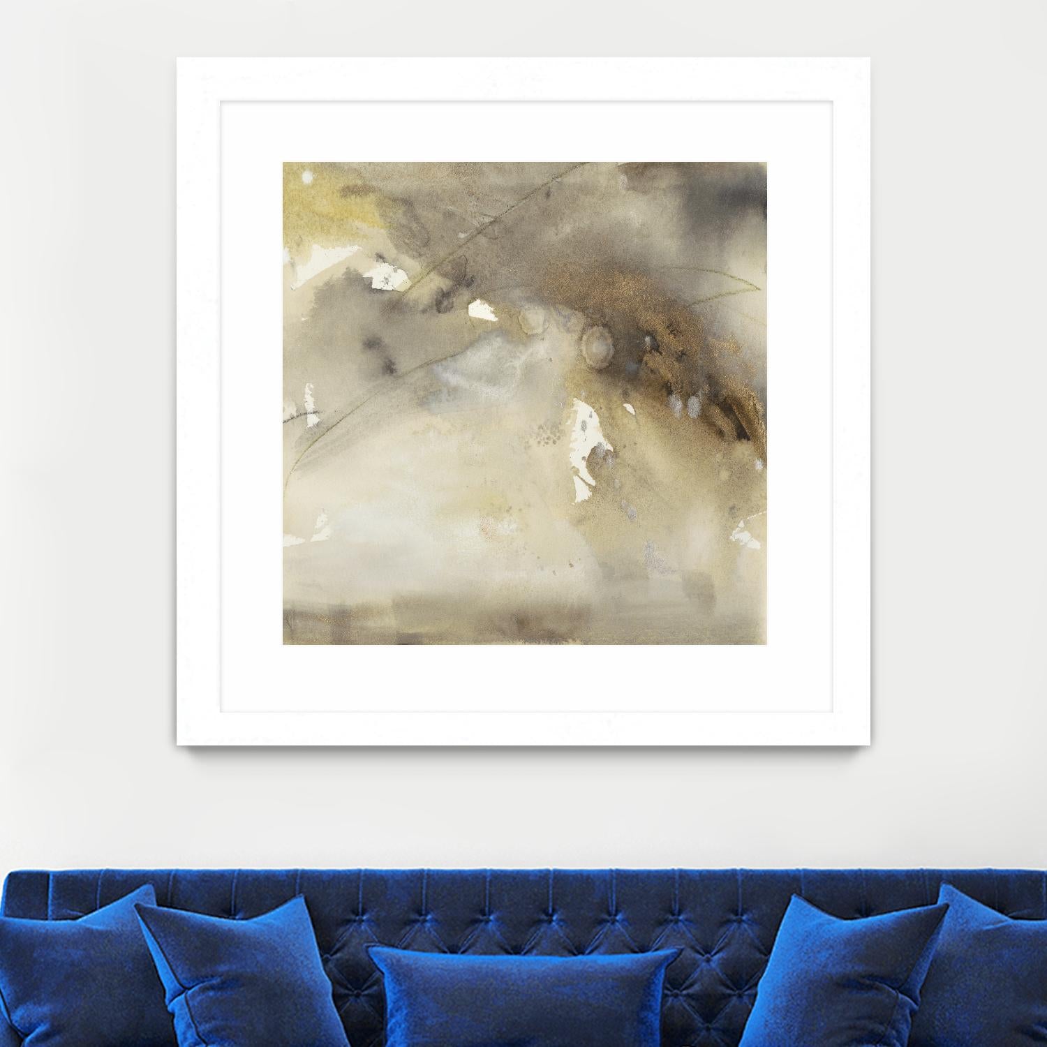 Waves in Motion II by Joyce Combs on GIANT ART - brown abstract