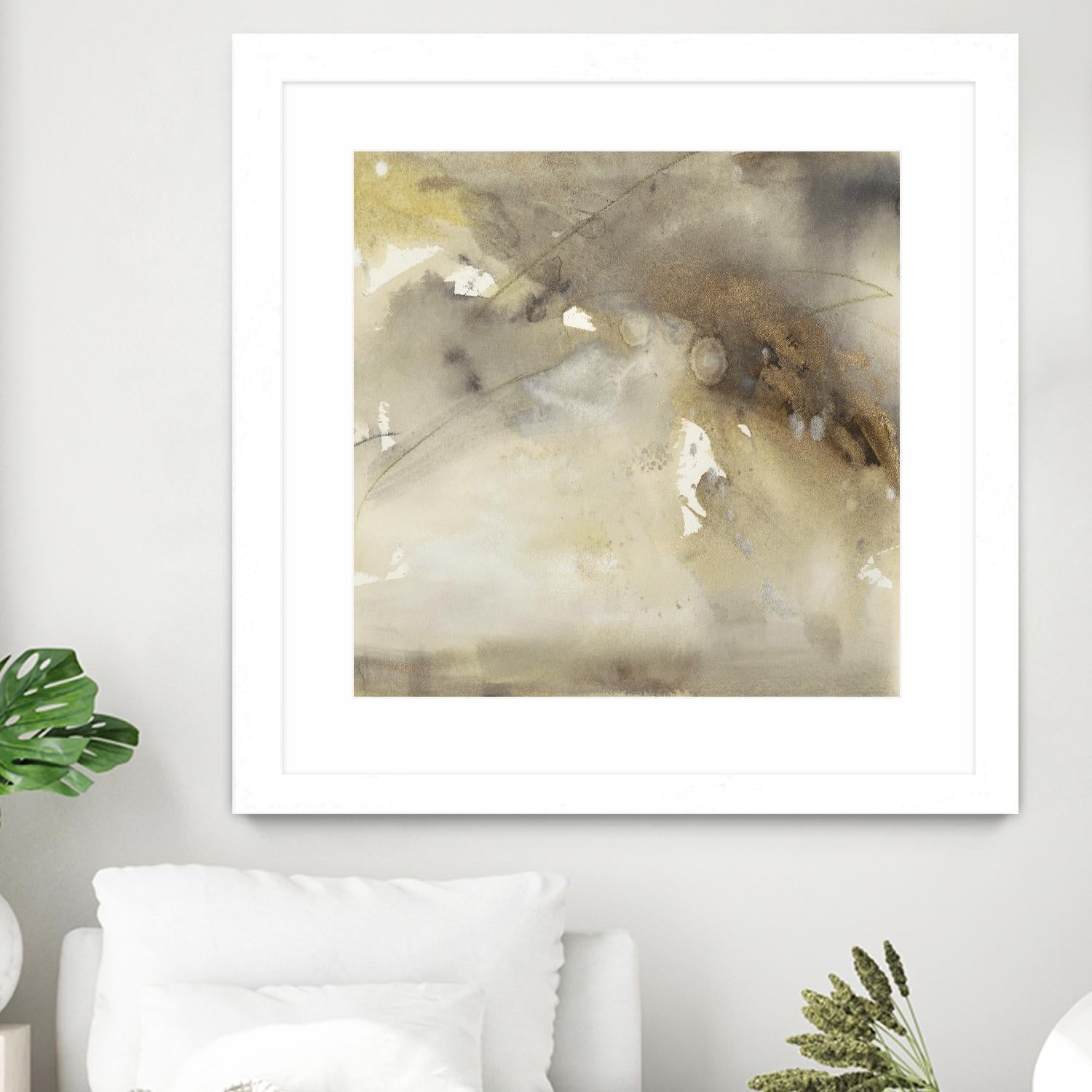 Waves in Motion II by Joyce Combs on GIANT ART - brown abstract