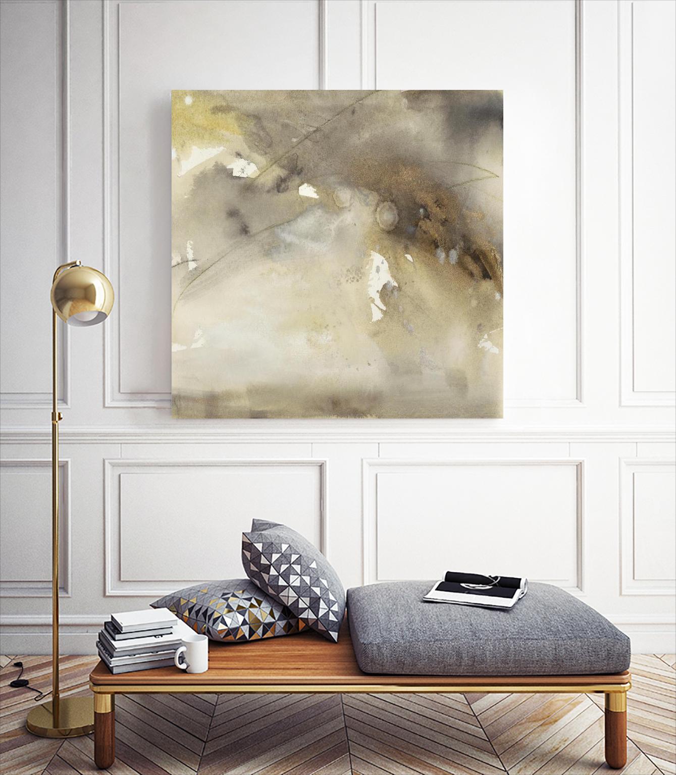 Waves in Motion II by Joyce Combs on GIANT ART - brown abstract