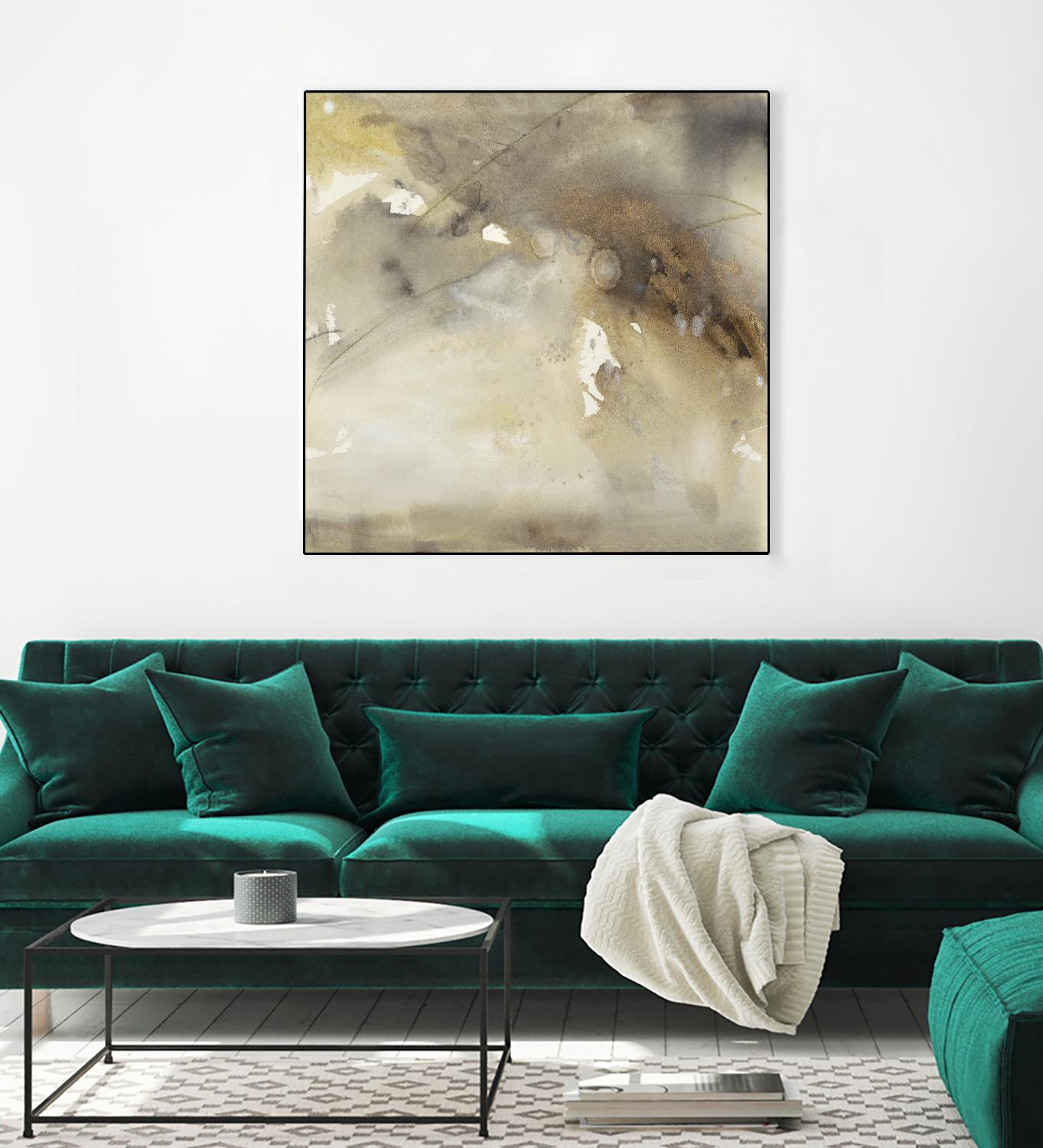 Waves in Motion II by Joyce Combs on GIANT ART - brown abstract