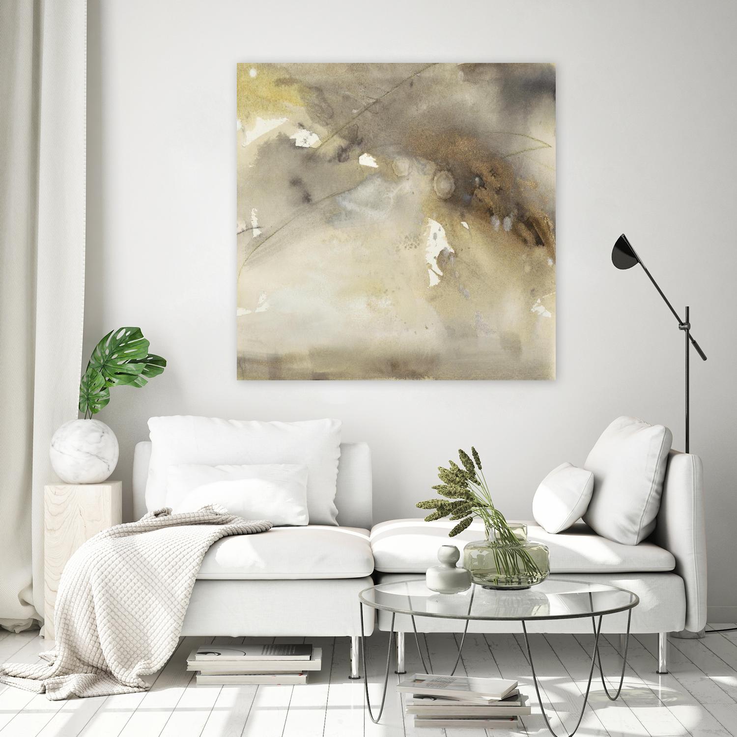 Waves in Motion II by Joyce Combs on GIANT ART - brown abstract