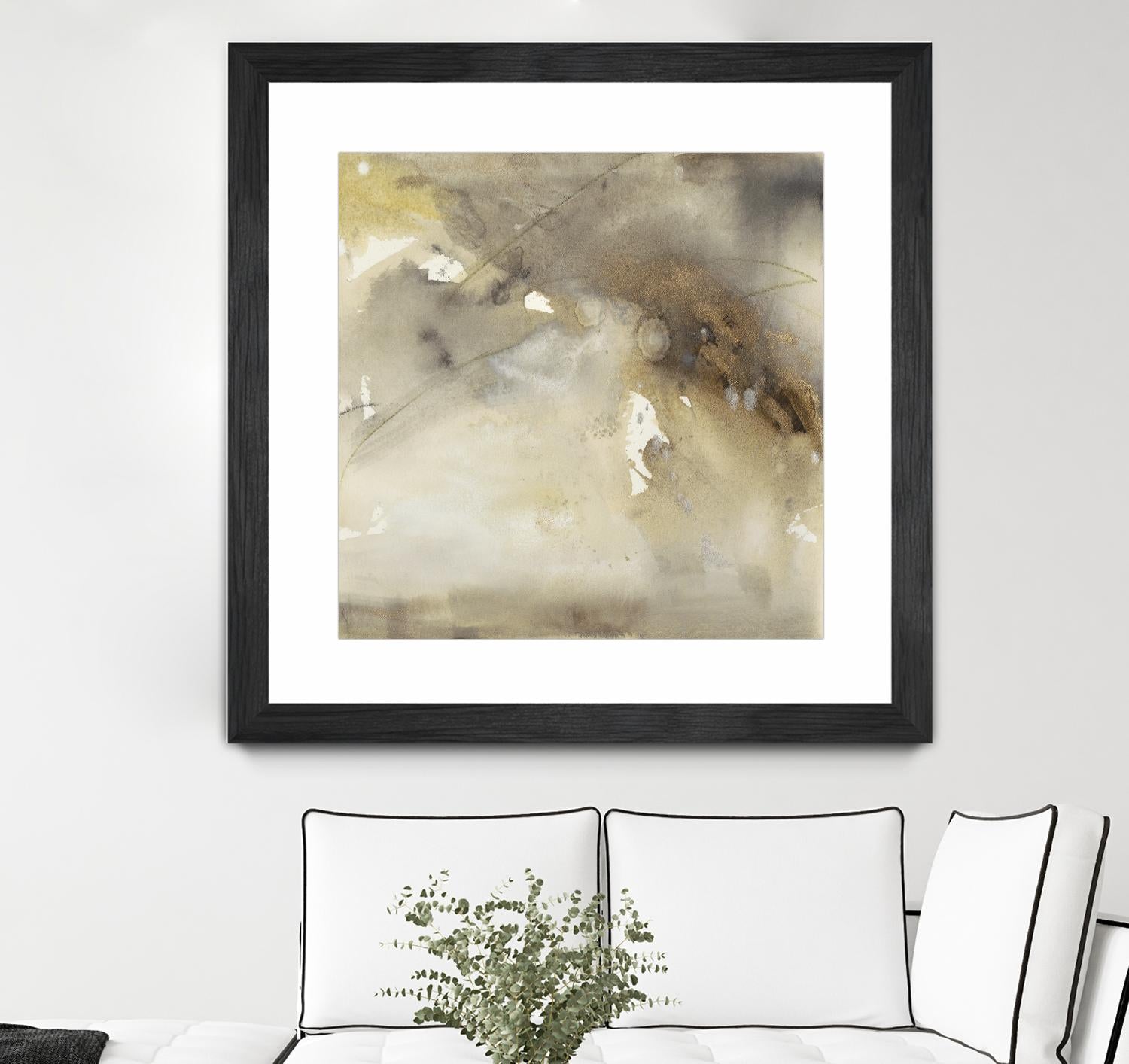 Waves in Motion II by Joyce Combs on GIANT ART - brown abstract