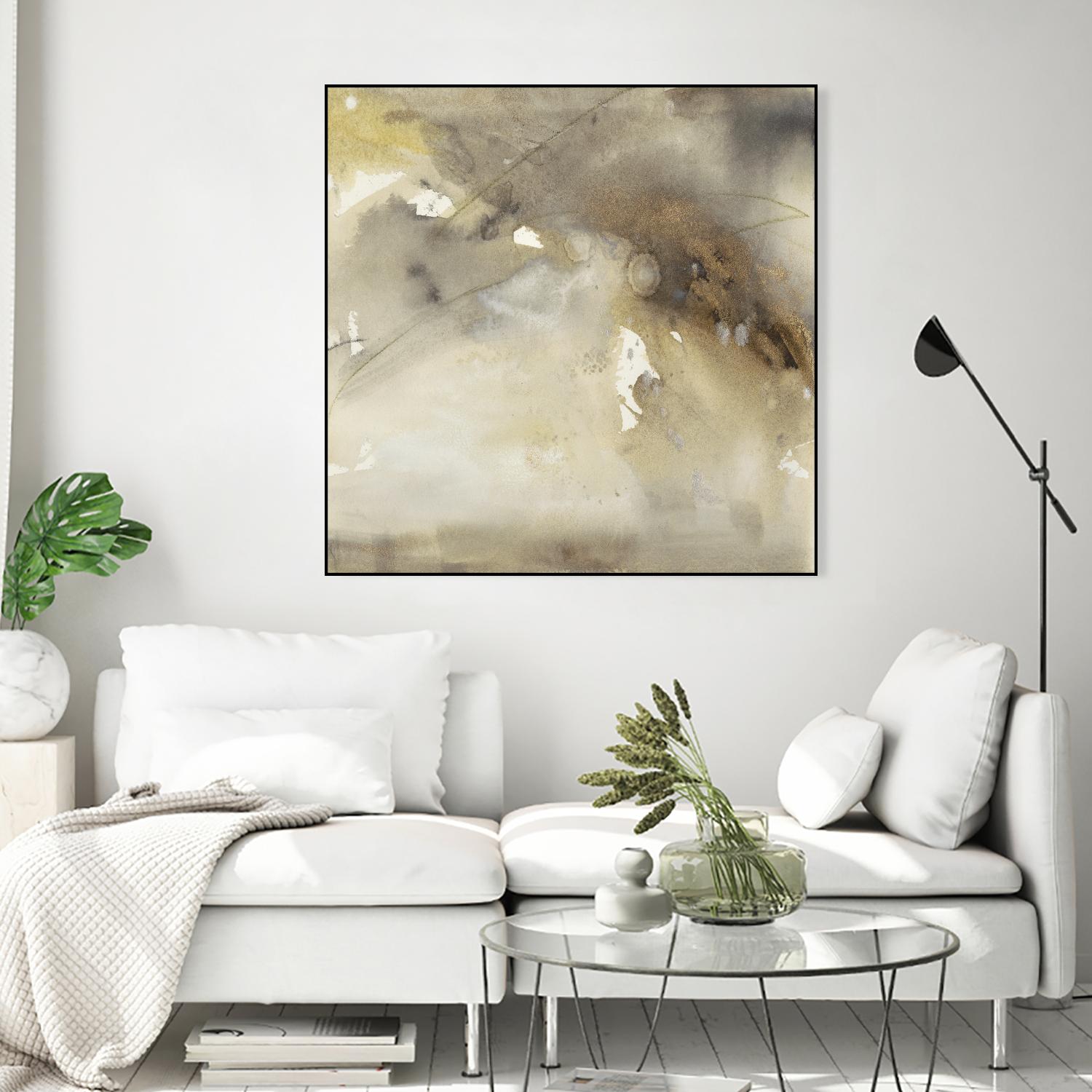 Waves in Motion II by Joyce Combs on GIANT ART - brown abstract