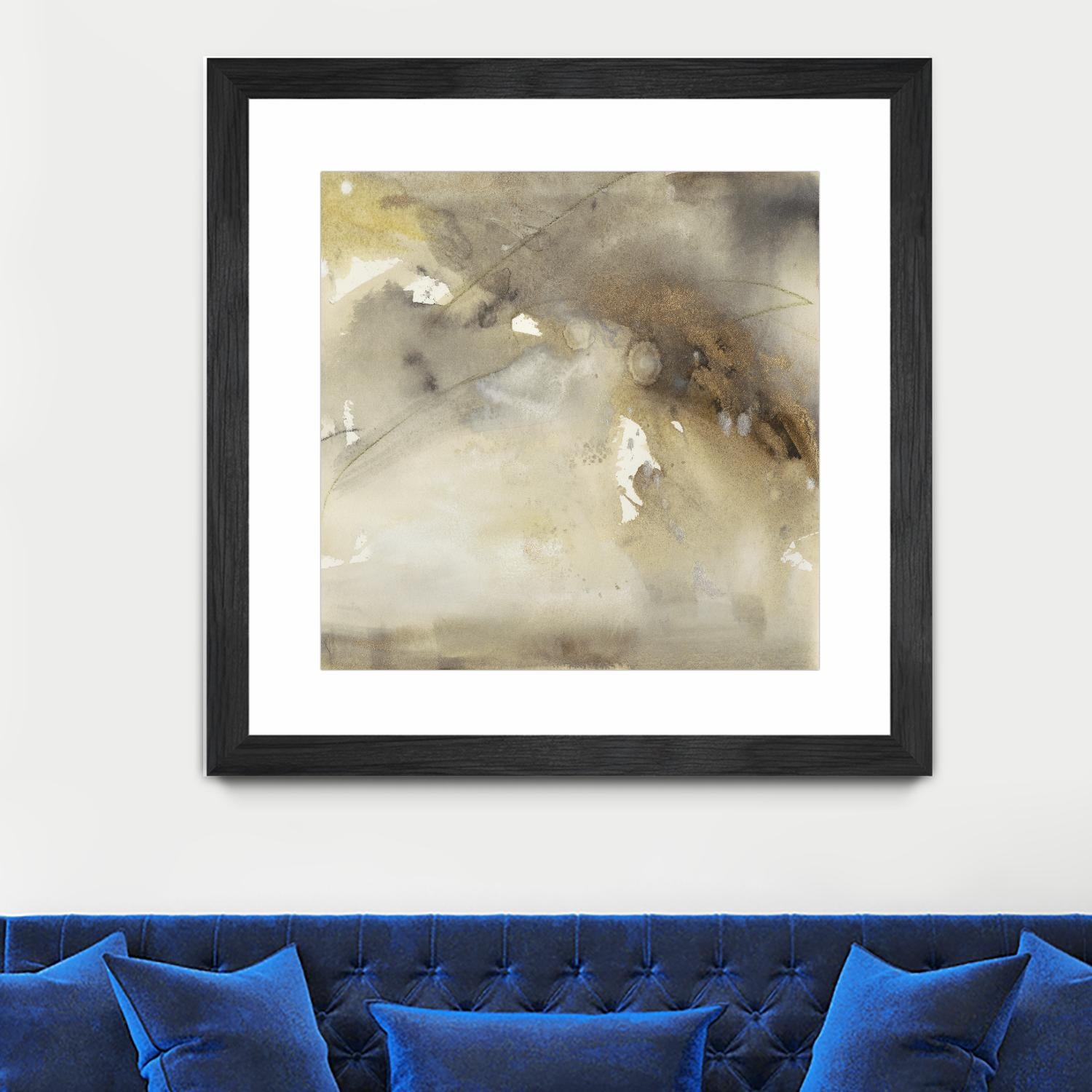 Waves in Motion II by Joyce Combs on GIANT ART - brown abstract