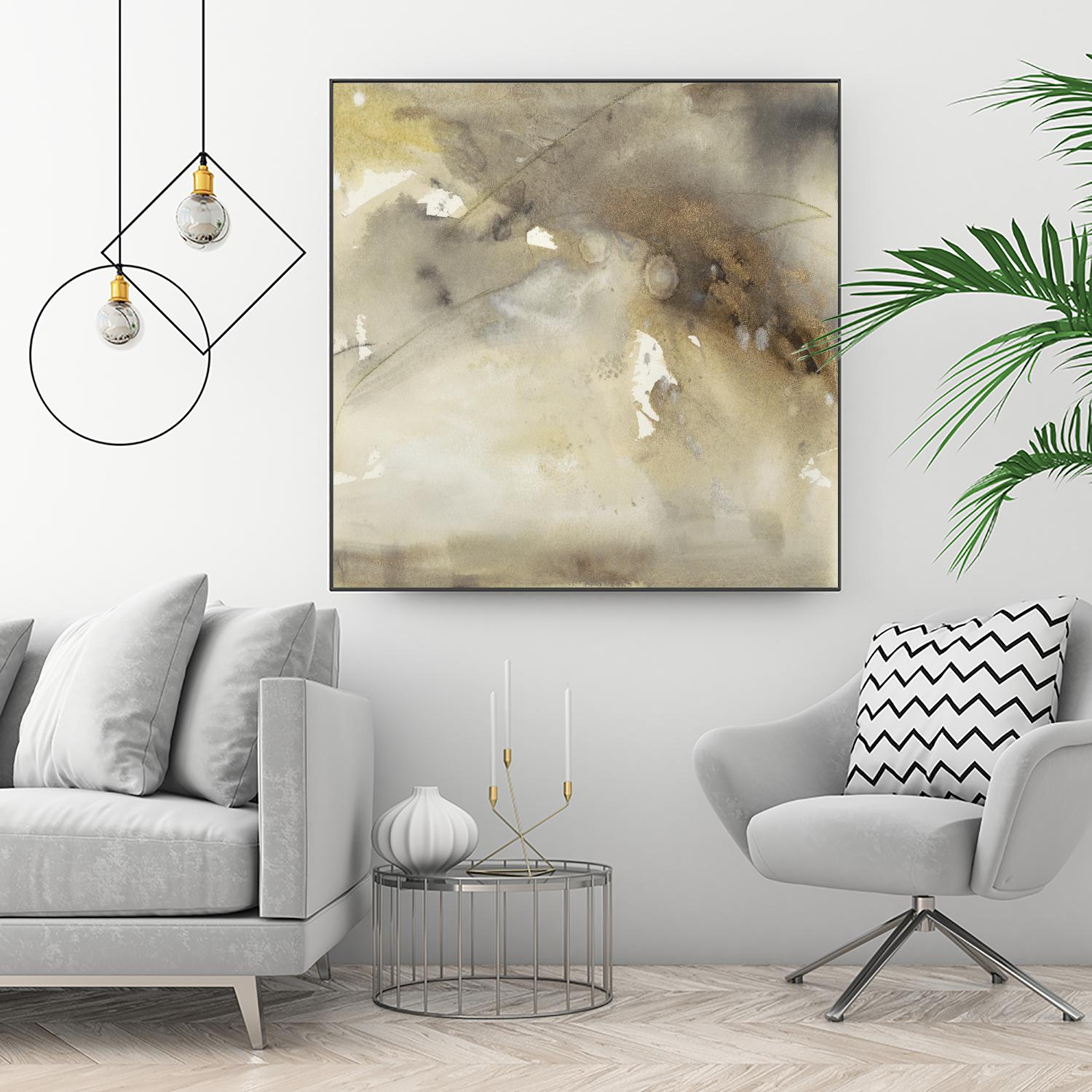 Waves in Motion II by Joyce Combs on GIANT ART - brown abstract