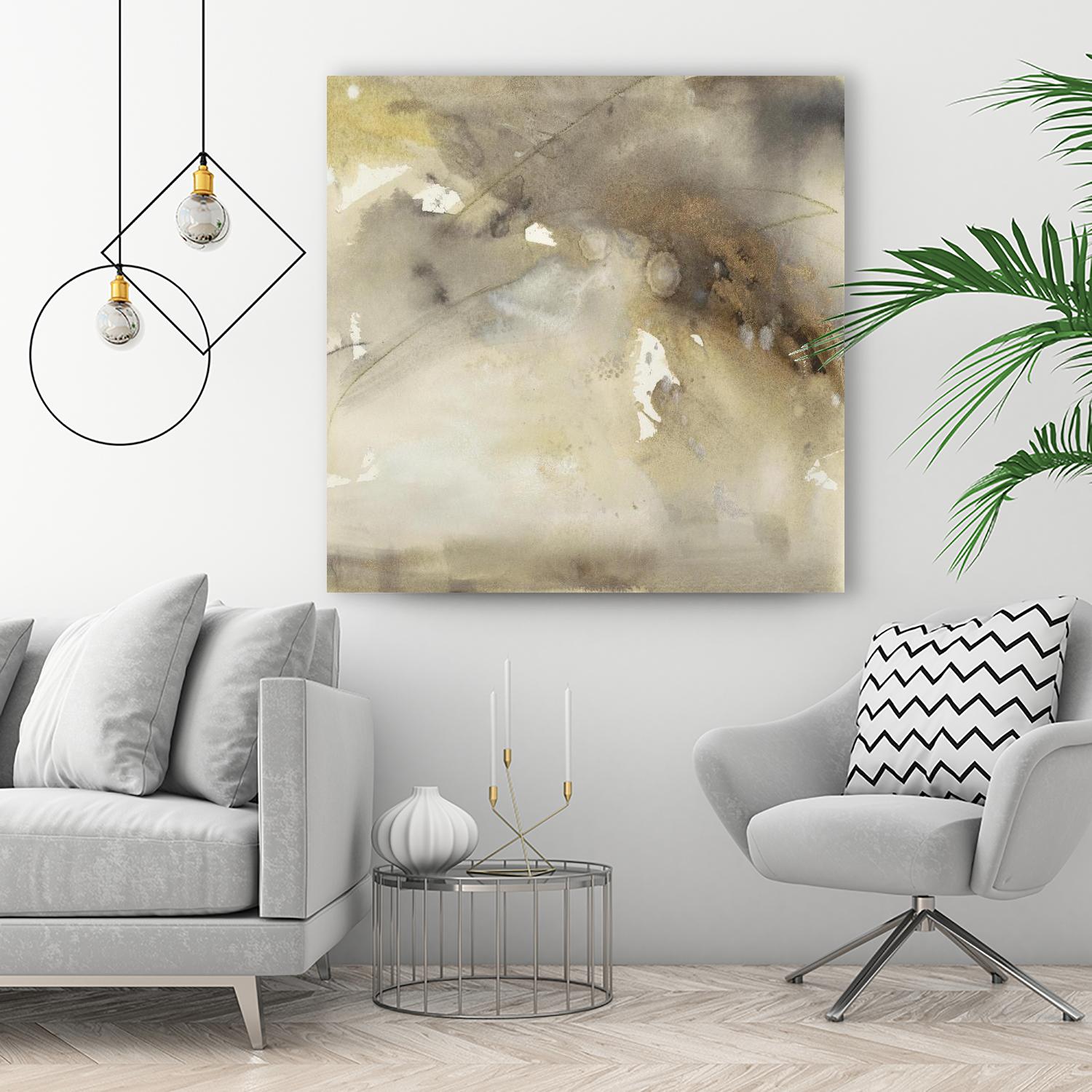 Waves in Motion II by Joyce Combs on GIANT ART - brown abstract