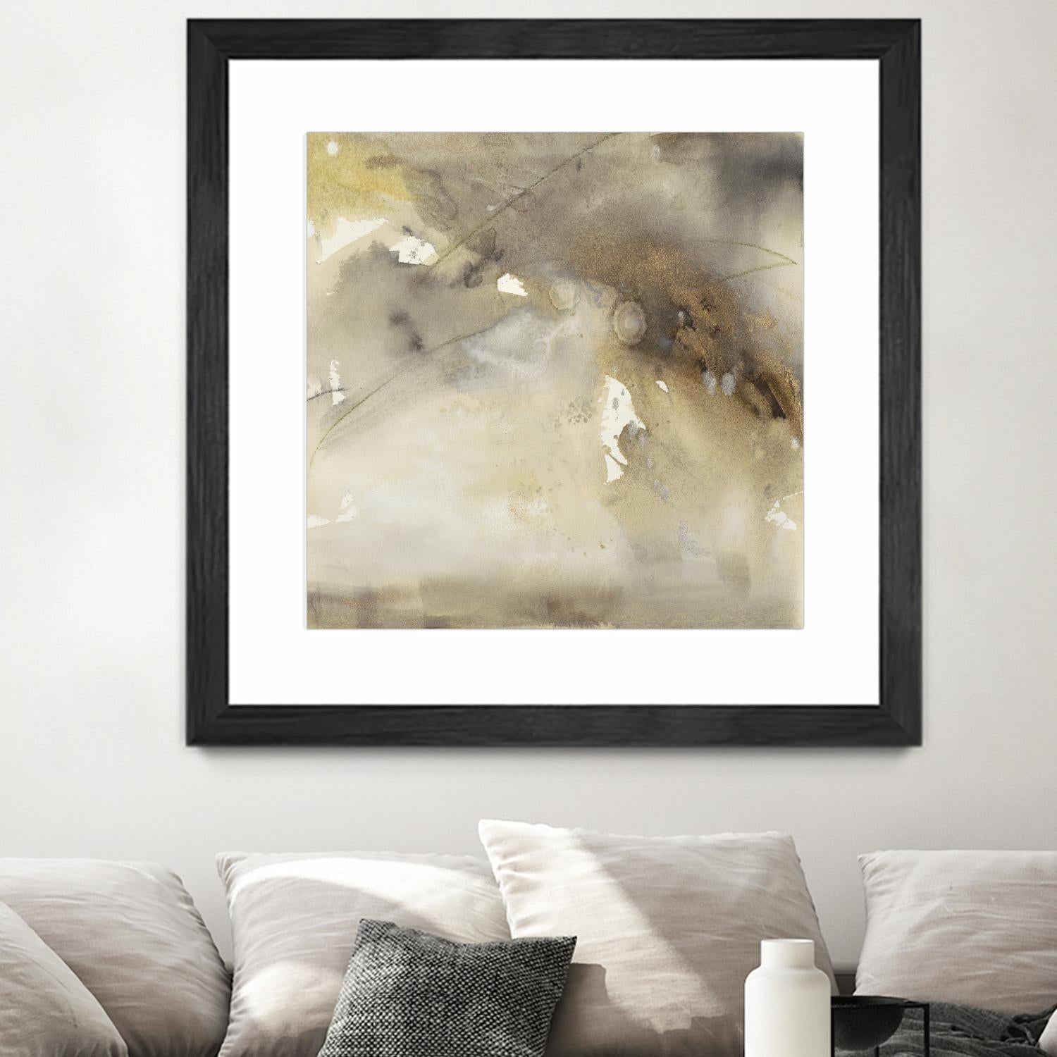 Waves in Motion II by Joyce Combs on GIANT ART - brown abstract