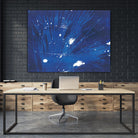 Indigo Burst II by Regina Moore on GIANT ART - blue abstract