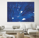 Indigo Burst II by Regina Moore on GIANT ART - blue abstract