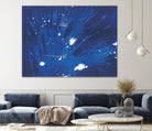 Indigo Burst II by Regina Moore on GIANT ART - blue abstract