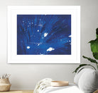 Indigo Burst II by Regina Moore on GIANT ART - blue abstract